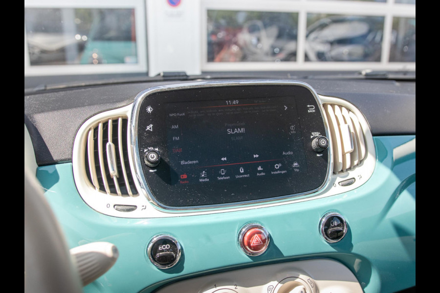 Fiat 500 TwinAir Turbo Anniversario | Airco | Cruise | PDC | Apple Carplay | Chrome Pack | Verde Riviera