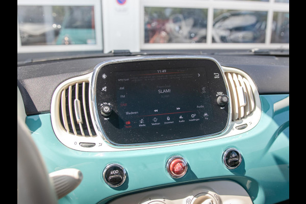 Fiat 500 TwinAir Turbo Anniversario | Airco | Cruise | PDC | Apple Carplay | Chrome Pack | Verde Riviera