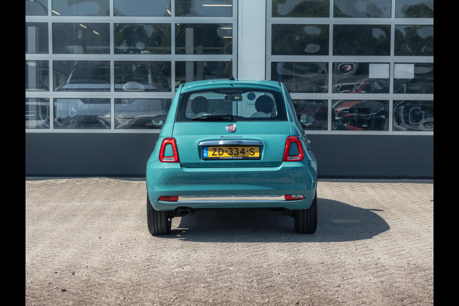 Fiat 500 TwinAir Turbo Anniversario | Airco | Cruise | PDC | Apple Carplay | Chrome Pack | Verde Riviera