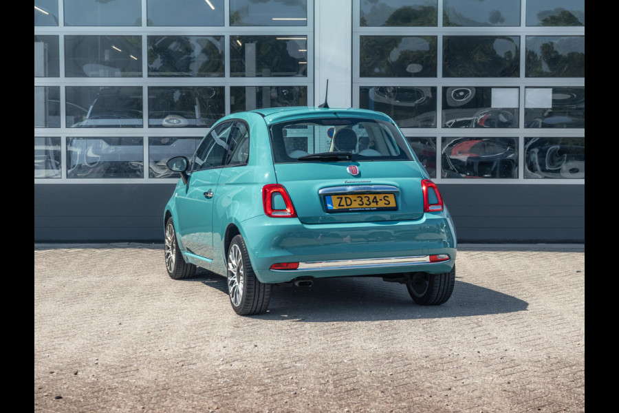 Fiat 500 TwinAir Turbo Anniversario | Airco | Cruise | PDC | Apple Carplay | Chrome Pack | Verde Riviera