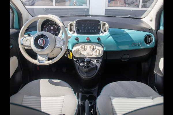 Fiat 500 TwinAir Turbo Anniversario | Airco | Cruise | PDC | Apple Carplay | Chrome Pack | Verde Riviera
