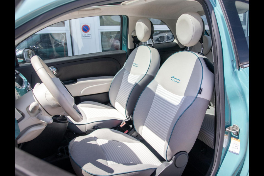 Fiat 500 TwinAir Turbo Anniversario | Airco | Cruise | PDC | Apple Carplay | Chrome Pack | Verde Riviera