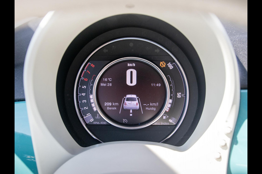 Fiat 500 TwinAir Turbo Anniversario | Airco | Cruise | PDC | Apple Carplay | Chrome Pack | Verde Riviera