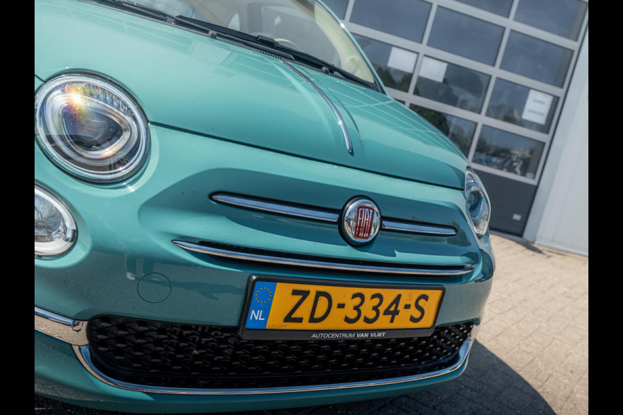 Fiat 500 TwinAir Turbo Anniversario | Airco | Cruise | PDC | Apple Carplay | Chrome Pack | Verde Riviera