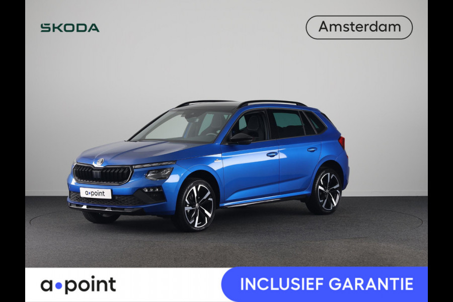 Škoda Kamiq 1.0 TSI Monte Carlo 115 pk | Verlengde garantie | Navigatie via App | Panoramadak | Parkeersensoren | Achteruitrijcamera | Adaptieve cruise controle