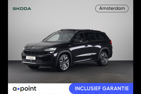 Škoda Kodiaq 1.5 TSI PHEV Sportline Business 204 pk Automaat | Verlengde garantie | Navigatie | Panoramadak | Trekhaak (wegklapbaar) | Parkeersensoren | Achteruitrijcamera | Stoelverwarming v/a |