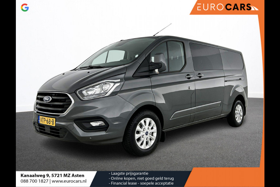 Ford Transit Custom 300 2.0 TDCI L2H1 Limited Dubbele Cabine Automaat Navigatie Airco 2 Schuifdeuren Trekhaak Parkeersensoren Carplay DAB