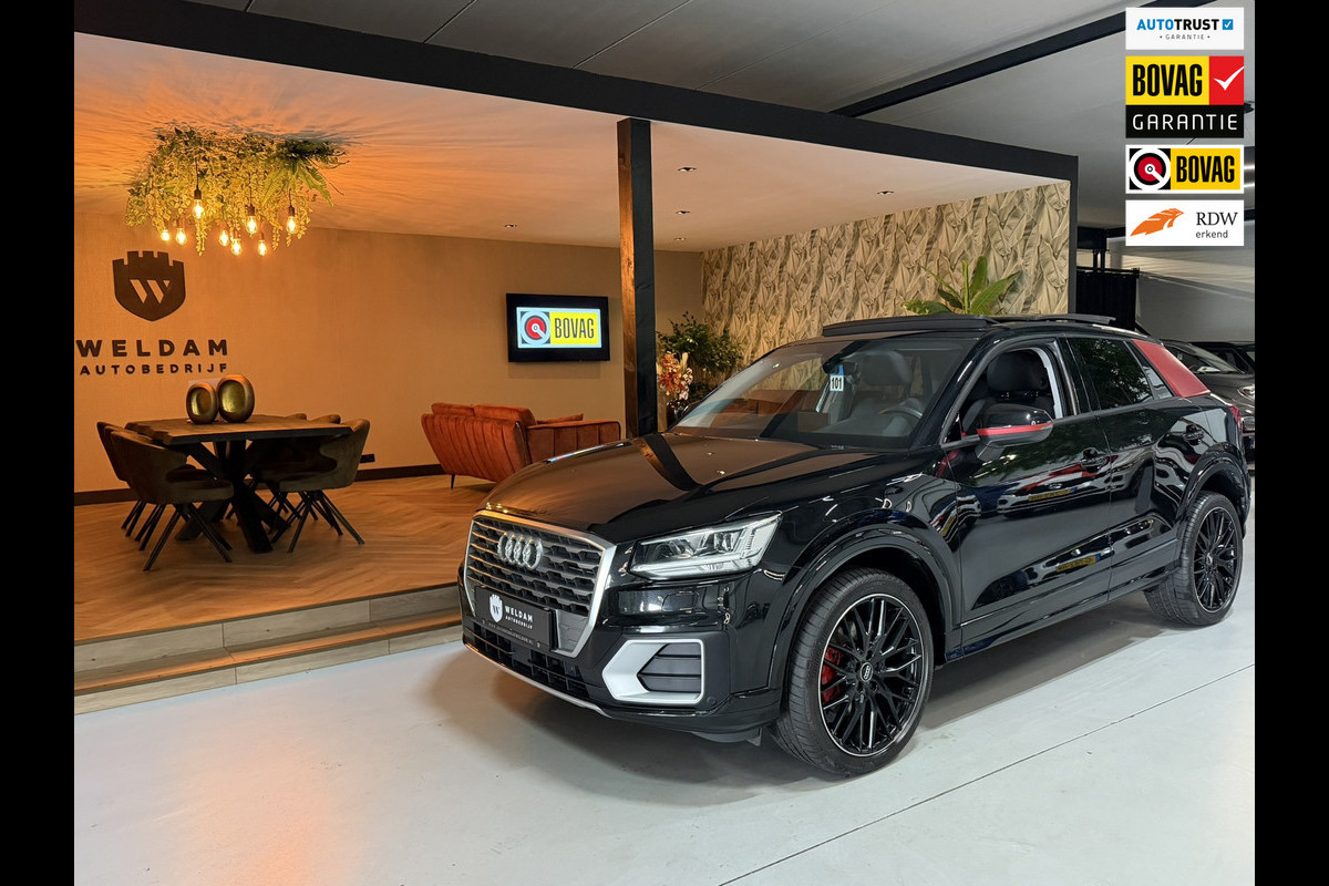 Audi Q2 2.0 TFSI Quattro Sport|Black on Black|Groot Navi|B&O|Pano|Virtual Cockpit|Dodehoek|Afneembare Trekhaak|Keyless|Rijklaar