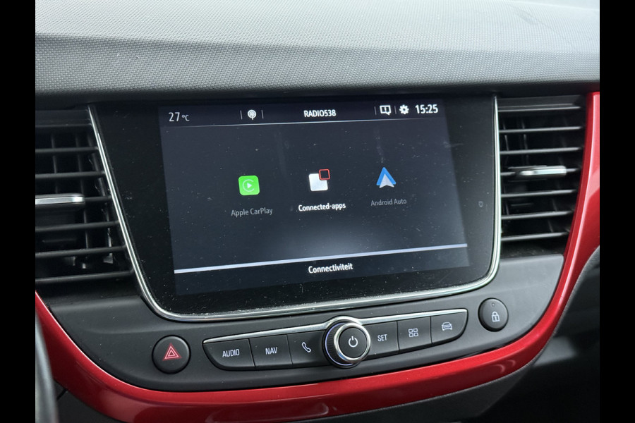 Opel Crossland 1.2 Turbo GS Line Navi 360°Camera Trekhaak AGR-Comfort Stoel Android Auto Apple Carplay Cruise Control Airco Pdc Stoel+Stuur+Voorruitverwarming Led Lmv 16" Pivacy Glas Isofix DAB 1e Eigenaar Dealeronderhouden Origineel Nederlandse Auto