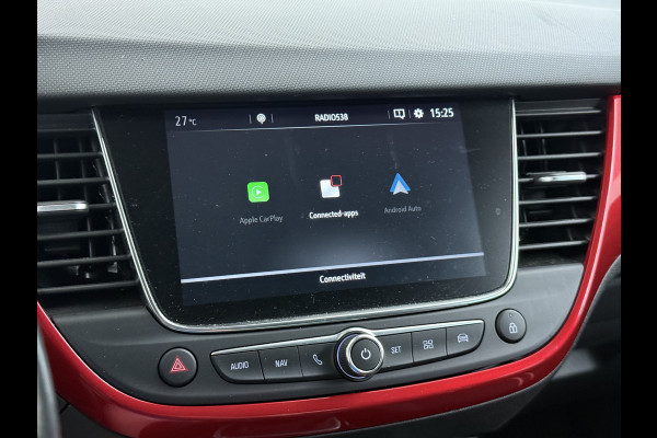 Opel Crossland 1.2 Turbo GS Line Navi 360°Camera Trekhaak AGR-Comfort Stoel Android Auto Apple Carplay Cruise Control Airco Pdc Stoel+Stuur+Voorruitverwarming Led Lmv 16" Pivacy Glas Isofix DAB 1e Eigenaar Dealeronderhouden Origineel Nederlandse Auto