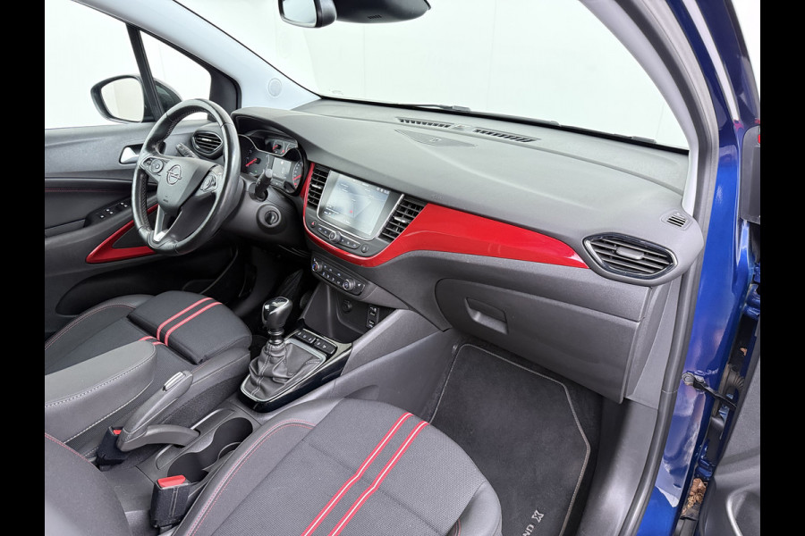 Opel Crossland 1.2 Turbo GS Line Navi 360°Camera Trekhaak AGR-Comfort Stoel Android Auto Apple Carplay Cruise Control Airco Pdc Stoel+Stuur+Voorruitverwarming Led Lmv 16" Pivacy Glas Isofix DAB 1e Eigenaar Dealeronderhouden Origineel Nederlandse Auto
