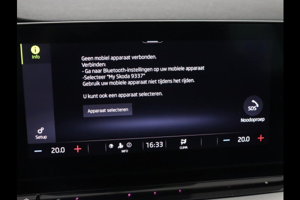 Škoda Octavia 1.0 e-TSI Sport | Trekhaak | Carplay | Sfeerverlichting | Navigatie | Parkeerhulp | Climate control | Sportstoelen | Cruise control | 17'' | Bluetooth | Keyless start
