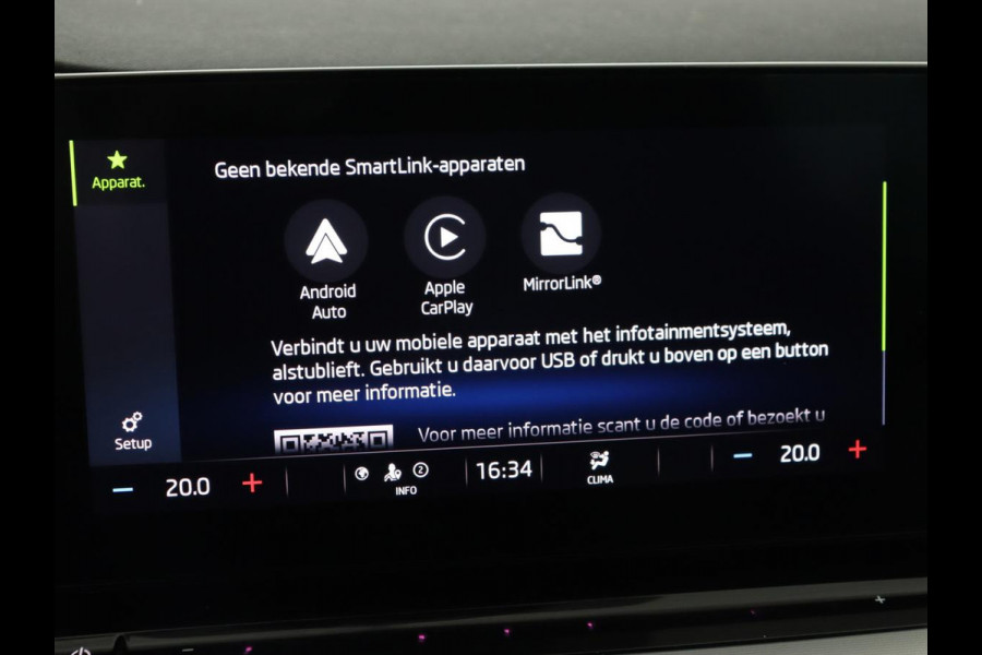 Škoda Octavia 1.0 e-TSI Sport | Trekhaak | Carplay | Sfeerverlichting | Navigatie | Parkeerhulp | Climate control | Sportstoelen | Cruise control | 17'' | Bluetooth | Keyless start