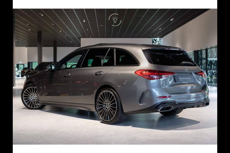 Mercedes-Benz C-Klasse Estate 300 d AMG Night|ACC|Keyless|360°|Stoelkoeling|Pano|Standkachel|Sfeerverlichting|19"|LED|Trekhaak