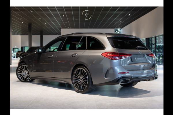 Mercedes-Benz C-Klasse Estate 300 d AMG Night|ACC|Keyless|360°|Stoelkoeling|Pano|Standkachel|Sfeerverlichting|19"|LED|Trekhaak