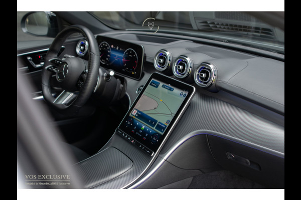 Mercedes-Benz C-Klasse Estate 300 d AMG Night|ACC|Keyless|360°|Stoelkoeling|Pano|Standkachel|Sfeerverlichting|19"|LED|Trekhaak