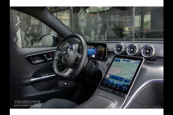 Mercedes-Benz C-Klasse Estate 300 d AMG Night|ACC|Keyless|360°|Stoelkoeling|Pano|Standkachel|Sfeerverlichting|19"|LED|Trekhaak
