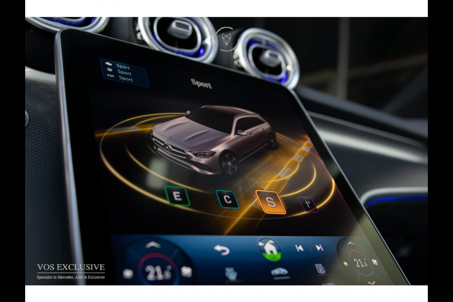 Mercedes-Benz C-Klasse Estate 300 d AMG Night|ACC|Keyless|360°|Stoelkoeling|Pano|Standkachel|Sfeerverlichting|19"|LED|Trekhaak