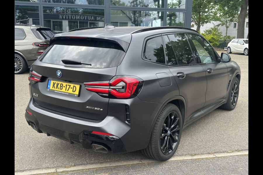 BMW X3 xDrive30e HIGH EXECUTIVE M SPORT | M-TECHNIC SPORTSTOELEN + MEMORY + LEER | ELEKTR. TREKHAAK | 360 CAMERA | HEAD-UP DISPLAY | 20 INCH | AMBI LIGHT | AERODYNAMICA-PAKKET | STOEL- + STUURVERWARMING | DEALER ONDERHOUDEN | RIJKLAAR |