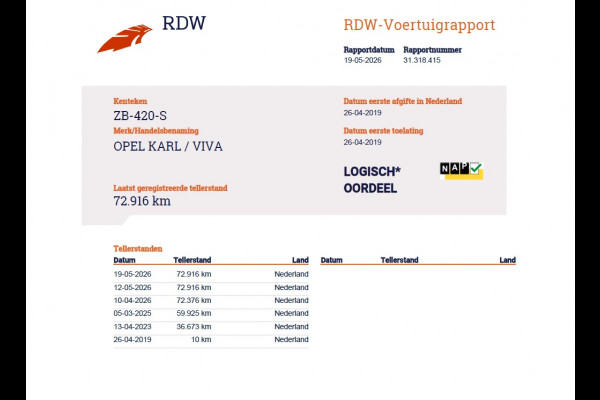 Opel KARL 1.0I 74PK 5Drs Airco Cruise Control Bluetooth Elek.Ramen+Spiegels 120 Jaar Edition Isofix CitySteer Centrale vergrendeling Afstandsbediend Dealeronderhouden 1e Eigenaar Origineel Nederlandse Auto