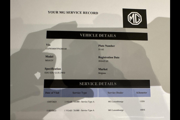 MG MG 4 Electric Luxery VAN: 24.900,- VOOR: 22.877,- UW WKVOORDEEL: 2.023,- | SOH 97%|360 CAMERA| 7 JAAR MG GARANTIE T/M 06-2031| ELEK. STOEL| DODE HOEK SENSOR| STOEL + STUURVERWARMING| ADAPTIVE CRUISE CONTROL