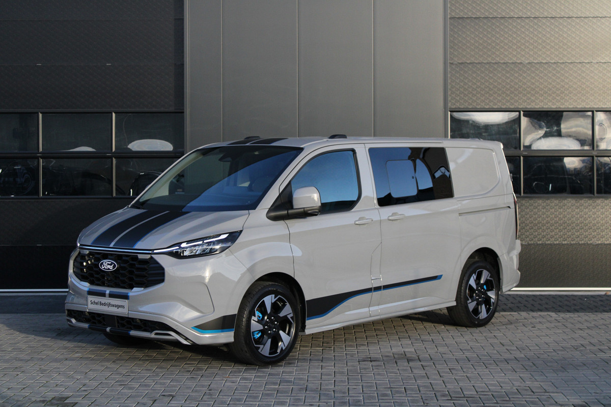 Ford Transit Custom 320 2.5 PHEV L1H1 Sport DC 232pk - 2x Schuif - 360 Camera - ACC - Keyless - Stoel/Stuurverwarming - Blindspot - Incl BPM - Rijkl