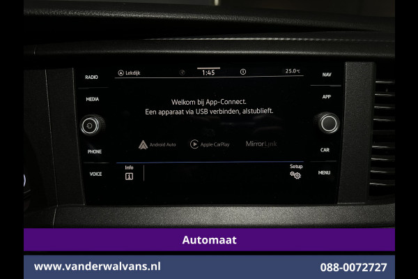 Volkswagen Transporter 2.0 TDI 150pk Automaat L1H1 Inrichting Euro6 Airco | Navigatie | Apple Carplay | Cruisecontrol Android Auto, Parkeersensoren, Achterklep