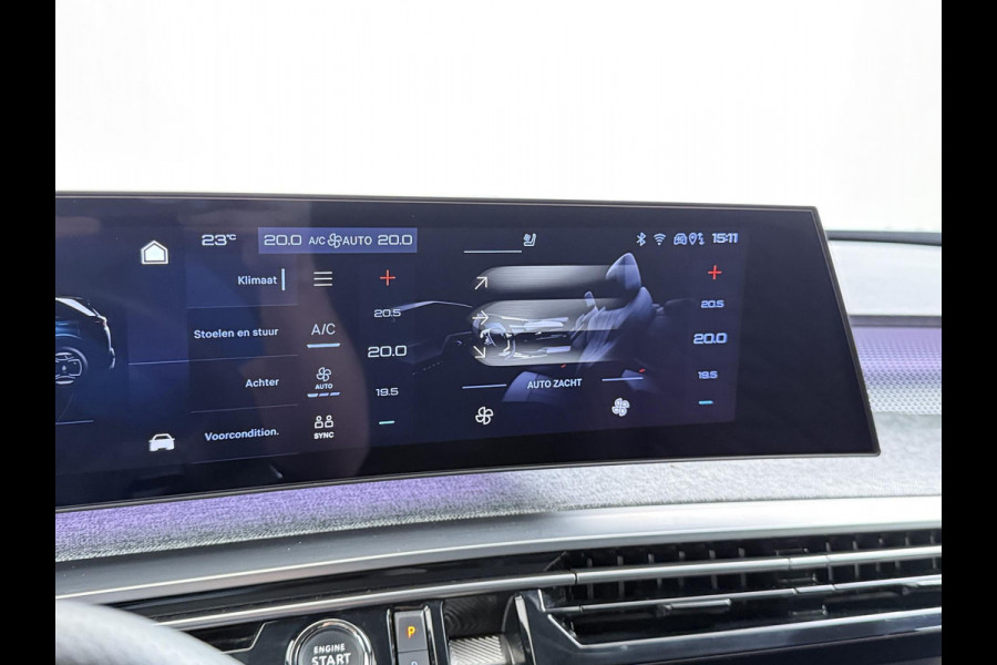 Peugeot E-5008 GT 73 kWh SOH 95%| 7 PERSOONS | COMPLEET UITGEVOERD| STOEL VENTILATIE |WARMTEPOMP| ADAPTIEVE CRUISE CONTROL | 360° CAMERA | ACHTERBANK VERWARMD |STOEL+ STUURVERWARMING| MEMORY STOEL MET MASSAGE| DODE HOEK SENSOR| ELEKTRISCHE ACHTERKLEP