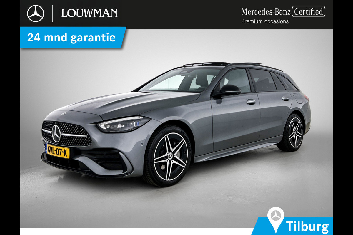 Mercedes-Benz C-Klasse Estate 300 e AMG Lichtmetalen velgen | Parking support | Navigatie | camera achter | Inclusief 24 maanden MB Certified garantie voor Europa.