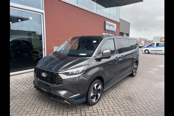 Ford Transit Custom 320 2.5 PHEV L2H1 Sport DC | SCI | 233pk Incl BTW en BPM | Dubbele Cabine | Stoelverwarming | Achteruitrijcamera | Achterklep