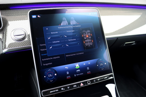 Mercedes-Benz S-Klasse AMG 63 S E Performance | 802pk | Carbon | Achterasbesturing | Chauffeurspakket | Distronic+ | Entertainment Achter | 3D-Display | Burmester 4D High-End | Massage | Nekverwarming |