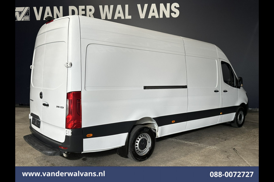 Mercedes-Benz Sprinter 316 CDI 164pk L3H2 Euro6 Airco | Camera | Apple Carplay | Cruisecontrol | Chauffeursstoel Android Auto, Bijrijdersbank