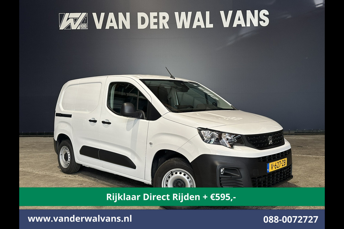 Peugeot Partner 1.6 BlueHDI L1H1 Euro6 *Rijklaar Direct Rijden* Airco | 3-Zits | Camera | Apple Carplay | Cruisecontrol Android Auto, Parkeersensoren, Bijrijdersbank