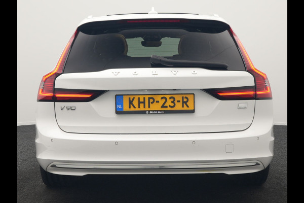 Volvo V90 T8 AWD Plus Bright LONG RANGE PHEV 455pk Dealer O.H. | Trekhaak Af Fabriek | Panodak | Adaptive Cruise | 360 Camera | Harman / Kardon | Lederen Sportstoelen Ventilatie & Memory | Stoelen & Stuur Verwarmd | Keyless | Blis | Google Assistent | SCHADE!!