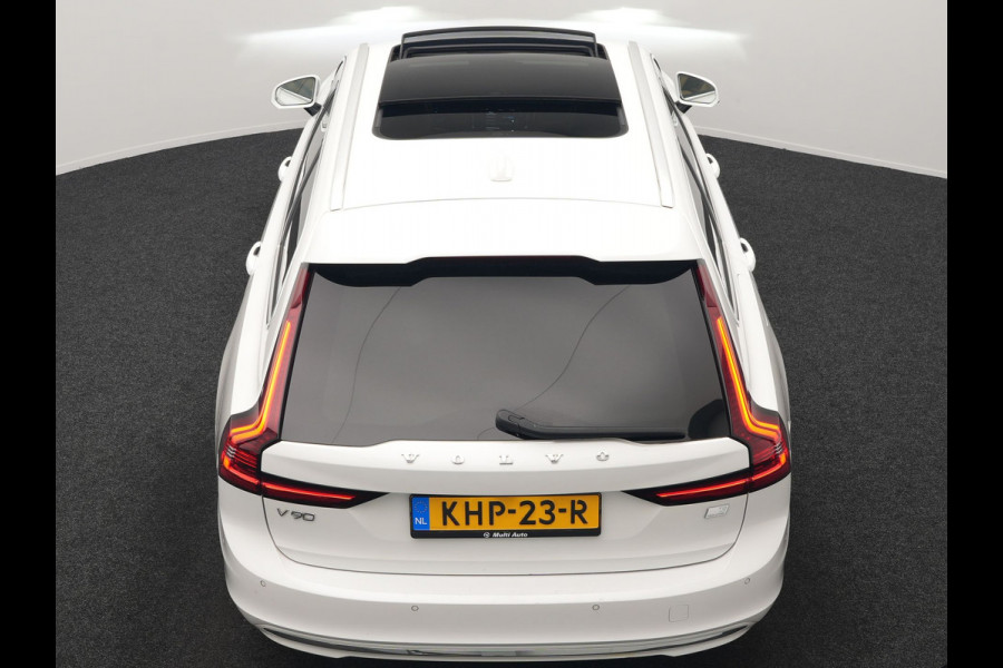 Volvo V90 T8 AWD Plus Bright LONG RANGE PHEV 455pk Dealer O.H. | Trekhaak Af Fabriek | Panodak | Adaptive Cruise | 360 Camera | Harman / Kardon | Lederen Sportstoelen Ventilatie & Memory | Stoelen & Stuur Verwarmd | Keyless | Blis | Google Assistent | SCHADE!!