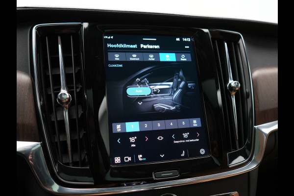 Volvo V90 T8 AWD Plus Bright LONG RANGE PHEV 455pk Dealer O.H. | Trekhaak Af Fabriek | Panodak | Adaptive Cruise | 360 Camera | Harman / Kardon | Lederen Sportstoelen Ventilatie & Memory | Stoelen & Stuur Verwarmd | Keyless | Blis | Google Assistent | SCHADE!!