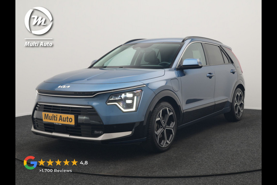 Kia Niro 1.6 GDi DynamicLine PHEV 182pk Dealer O.H. | Adaptive Cruise | Camera | Lederen Sportstoelen & Stuur Verwarmd | Keyless | Blis | Sfeerverlichting | Apple Carplay | Navigatie | DAB | Virtual | 18"L.M | Plug In Hybrid |
