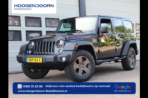 Jeep Wrangler 2.8 CRD 200pk Euro 6 Rubicon Recon - Grijs kenteken - LED - Trekhaak - Airco
