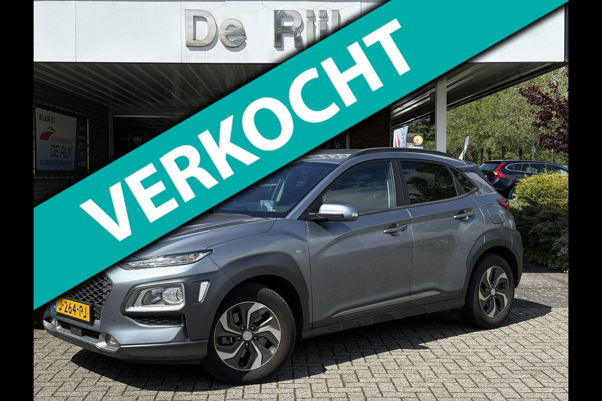Hyundai Kona 1.6 GDI HEV Fashion | Navi, Camera, Carplay/Android, Climate, Cruise, Afn. Trekhaak | 1e Eigenaar | NAP |