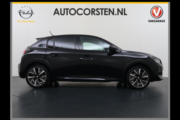 Peugeot e-208 EV GT 350 50kWh Soh 94% Panoramadak Adap.Cruise Stoelverwarming 3D-Navi 360°Camera Ecc Android Auto Apple Carplay Pdc Lmv Privacy Glas Led DAB Bluetooth Regen-Lichtsensor DAB+ Dealeronderhouden