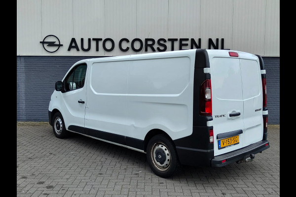 Renault Trafic 1.6 dCi 126PK T29 L2H1 3-Persoons Euro 6 Trekhaak Airco Navi Cruise Control Bluetooth Pdc Comfort Energy Betonplex vloer Wandbetimmering Schuifdeur Achterdeuren Origineel Nederlandse Auto