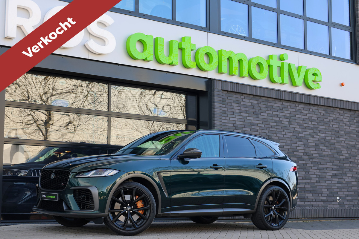 Jaguar F-Pace 5.0 V8 S/C AWD SVR | UNIEK! | DEALER ONDH | COBRA EXHAUST | STOELKOELING | 360 | HUD |