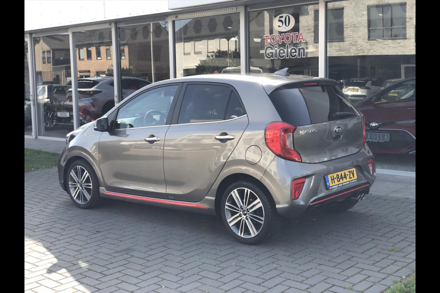Kia Picanto 1.2 CVVT 5-zits GT-Line | Leer, Apple CarPlay/Android Auto, Navigatie, Lichtmetalen velgen, Climate control, Parkeercamera