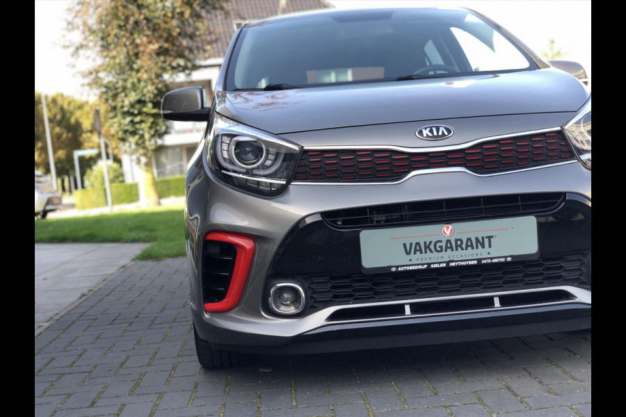 Kia Picanto 1.2 CVVT 5-zits GT-Line | Leer, Apple CarPlay/Android Auto, Navigatie, Lichtmetalen velgen, Climate control, Parkeercamera