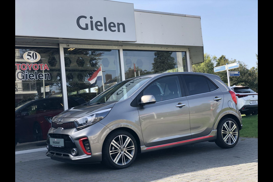 Kia Picanto 1.2 CVVT 5-zits GT-Line | Leer, Apple CarPlay/Android Auto, Navigatie, Lichtmetalen velgen, Climate control, Parkeercamera