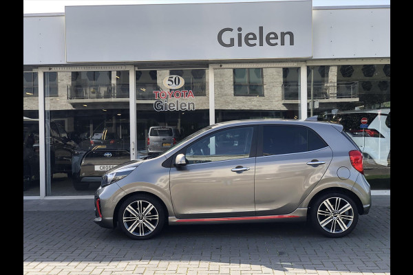 Kia Picanto 1.2 CVVT 5-zits GT-Line | Leer, Apple CarPlay/Android Auto, Navigatie, Lichtmetalen velgen, Climate control, Parkeercamera