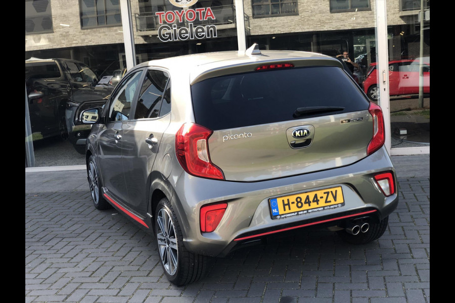 Kia Picanto 1.2 CVVT 5-zits GT-Line | Leer, Apple CarPlay/Android Auto, Navigatie, Lichtmetalen velgen, Climate control, Parkeercamera