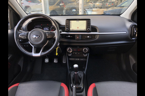 Kia Picanto 1.2 CVVT 5-zits GT-Line | Leer, Apple CarPlay/Android Auto, Navigatie, Lichtmetalen velgen, Climate control, Parkeercamera
