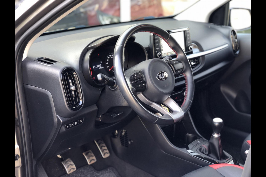 Kia Picanto 1.2 CVVT 5-zits GT-Line | Leer, Apple CarPlay/Android Auto, Navigatie, Lichtmetalen velgen, Climate control, Parkeercamera