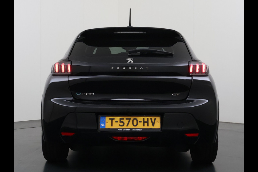 Peugeot e-208 EV GT 350 50kWh Soh 94% Panoramadak Adap.Cruise Stoelverwarming 3D-Navi 360°Camera Ecc Android Auto Apple Carplay Pdc Lmv Privacy Glas Led DAB Bluetooth Regen-Lichtsensor DAB+ Dealeronderhouden